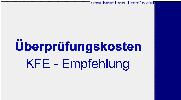 Kostenverrechnung nach einer KFE-Empfehlung